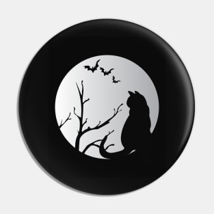 its the most wonderful time of the year black cat Halloween moon version Pin