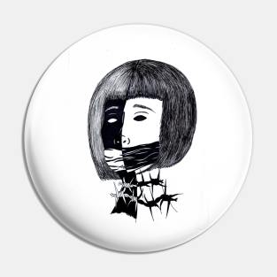 Kayako  Samara - Outline Pin