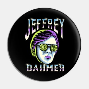 Jeffrey Dahmer - 90s Styled Retro Graphic Design Pin