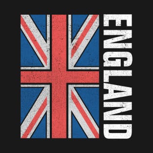 England pride patriotic uk flag mens womens football fan design T-Shirt