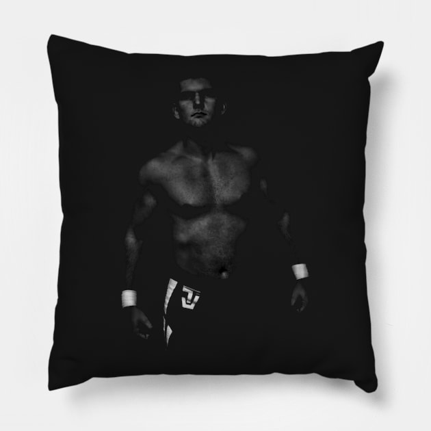 Tyler Jones "black and white" design Pillow by AustinFouts