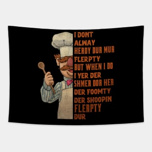 Vert Der Ferk the swedish chef Retro Vintage Tapestry