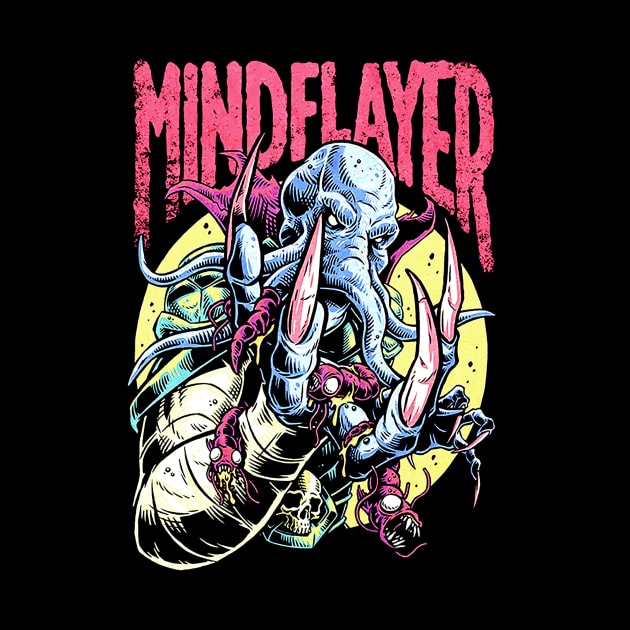 Mind Flayer  (Black Print) by Miskatonic Designs