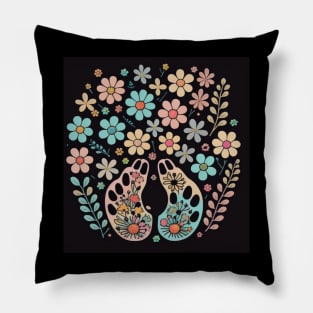 Paw floral Pillow