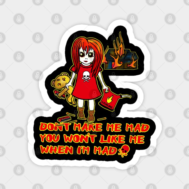 Pyro Girl Magnet by heathengirl64