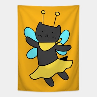 Bee Fairy Cat Tapestry