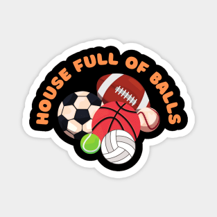 House full of balls Magnet