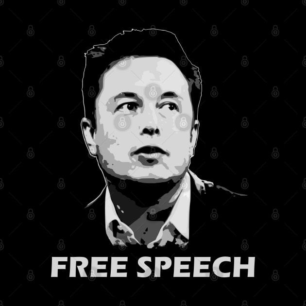 Elon Musk Free Speech by Nerd_art