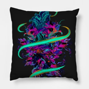 Flower Purple Spring Summer Colorful Pillow