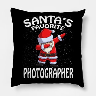 Santas Favorite Photographer Christmas Pillow