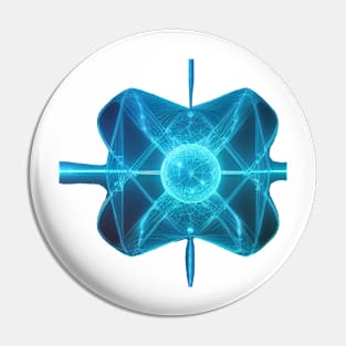 Quantum Tesseract Pin