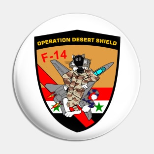 F-14 Tomcat - Operation Desert Shield F-14 - Clean Style Pin