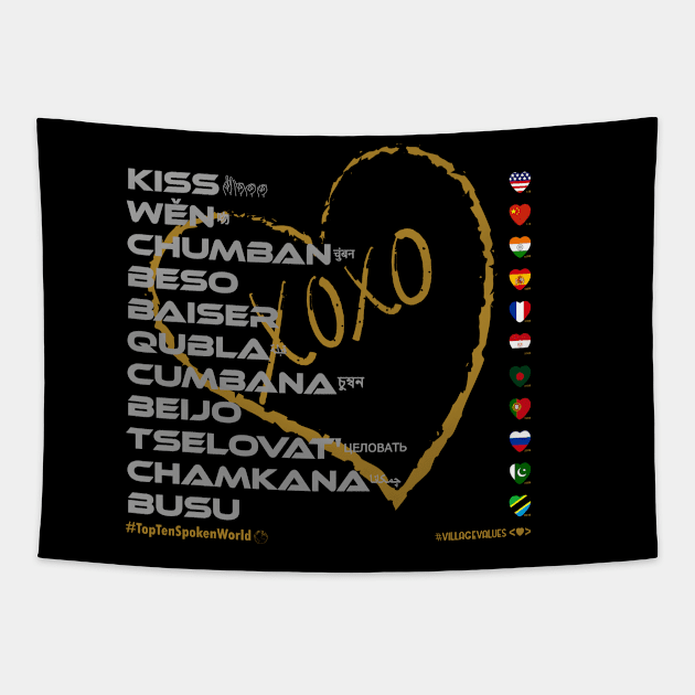 KISS: Say ¿Qué? Top Ten Spoken (World) Tapestry by Village Values