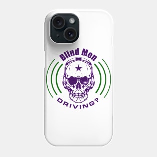 Blind Men Driving Headphone Tee Phone Case