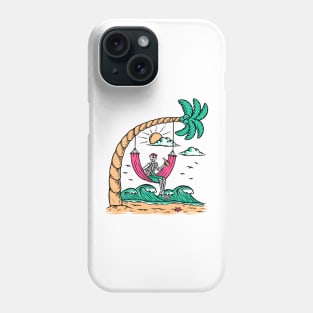 I am not leaving the beach even after death Phone Case