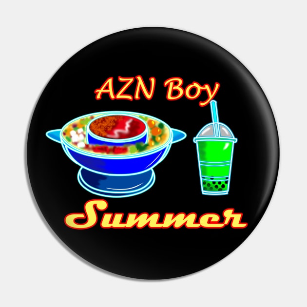 AZN/Asian Boy Summer (Hotpot & Bobba Tea) Pin by FrenArt