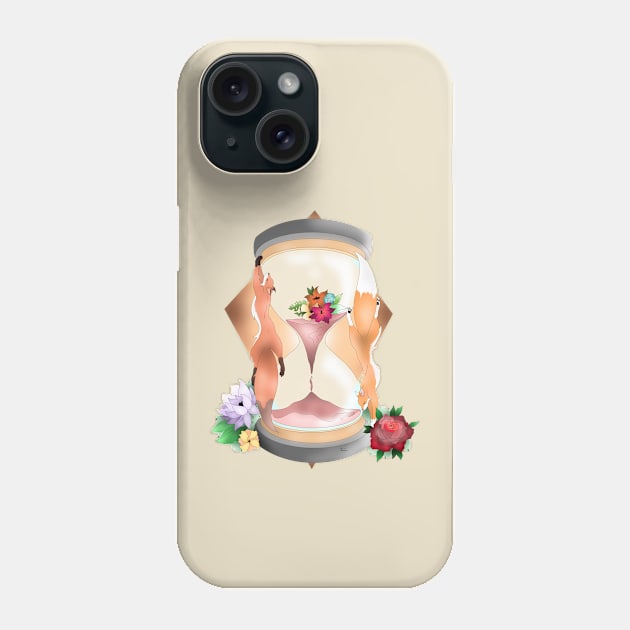 Fox hourglass Phone Case by XoXy24