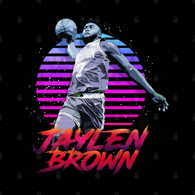 Jaylen Brown Nickname Retrowave Outrunner by StupidHead