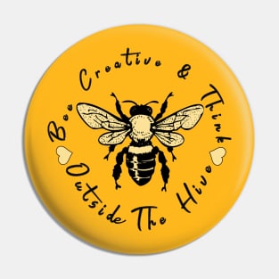 Inspirational Quote Bee Pun Creative Pin