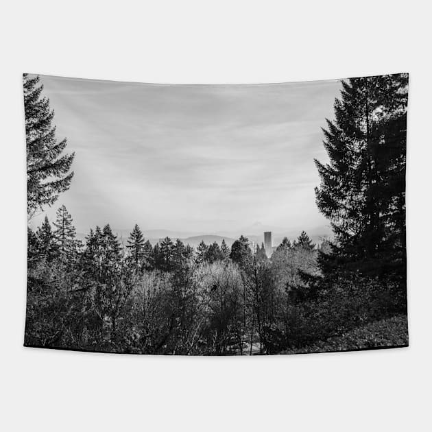 Portland Forest Tapestry by Just In Tee Shirts