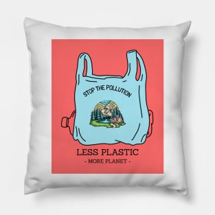 Less Plastic, More Planet Pillow