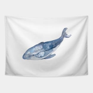 Watercolor Humpback Whale Tapestry