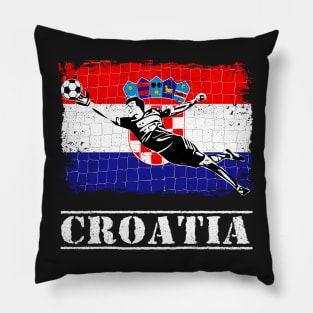 Croatia Soccer Goalie Goal Keeper Shirt Pillow