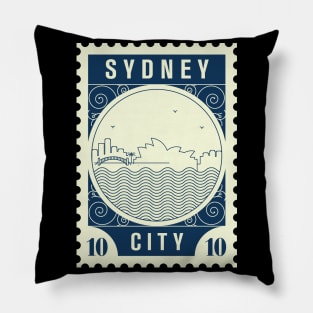 Sydney Stamp Design Pillow