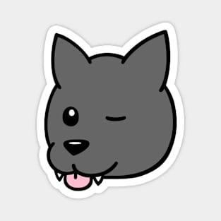 wolfpupy wink Magnet