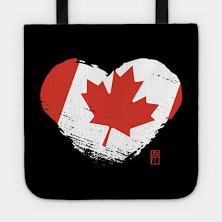 I love my country. I love the Canada. I am a patriot. In my heart, there is always the flag of the Canada Tote