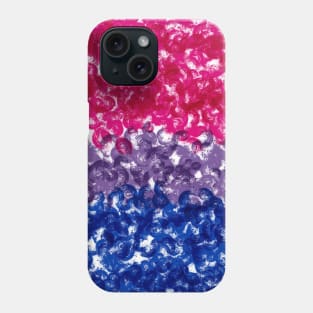 Bisexual Flag Swirl Painted Design Phone Case