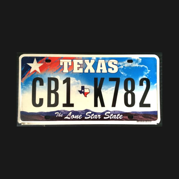 Texas lone star state licence Plate by Andyt