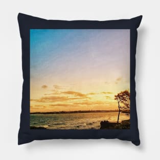 Beautiful Sunset beach Pillow