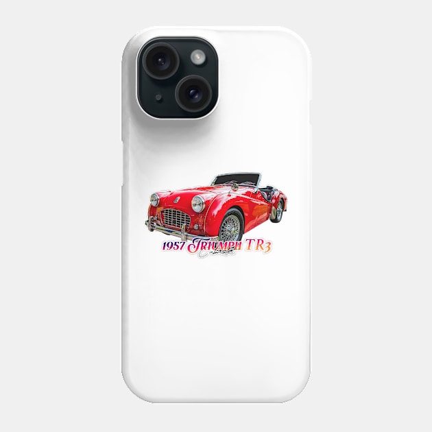 1957 Triumph TR3 Cabriolet Phone Case by Gestalt Imagery