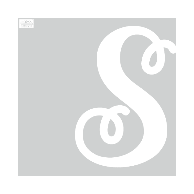 Letter S Elegant Cursive Calligraphy Initial Monogram by porcodiseno