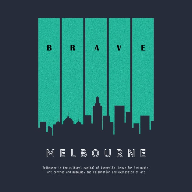 CITY SILHOUETTE OF MELBOURNE by Martincreative