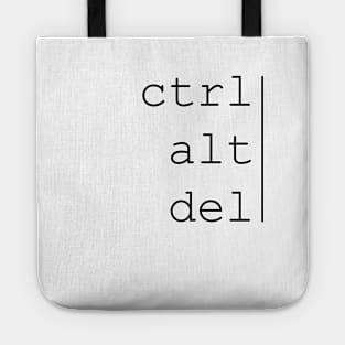 Ctrl alt del text Tote