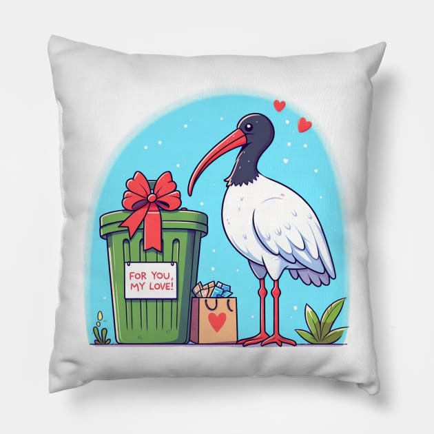 valentine bin chicken Pillow by BukovskyART