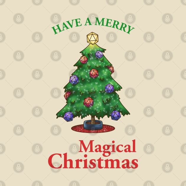 Have a Merry Magical Christmas D20 Xmas Tree by Takeda_Art