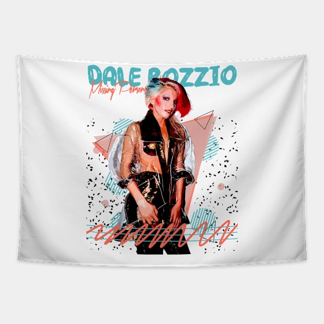 Dale Bozzio /// Missing Persons Fan Art Retro Design Tapestry by Nandin Putri