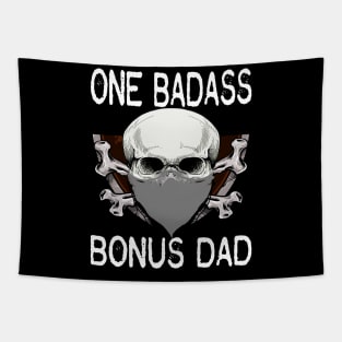 bad ass bonus dad..bonus dad fathers day gift. Tapestry