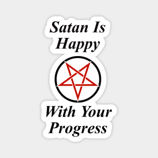 Funny Satanic Design Magnet