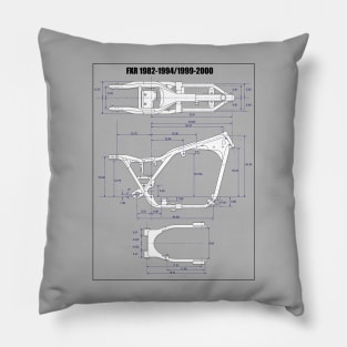 F-X-R frame bueprint Pillow