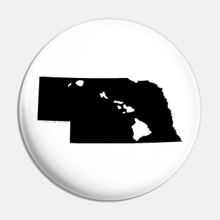 Nebraska and Hawai'i Roots by Hawaii Nei All Day Pin