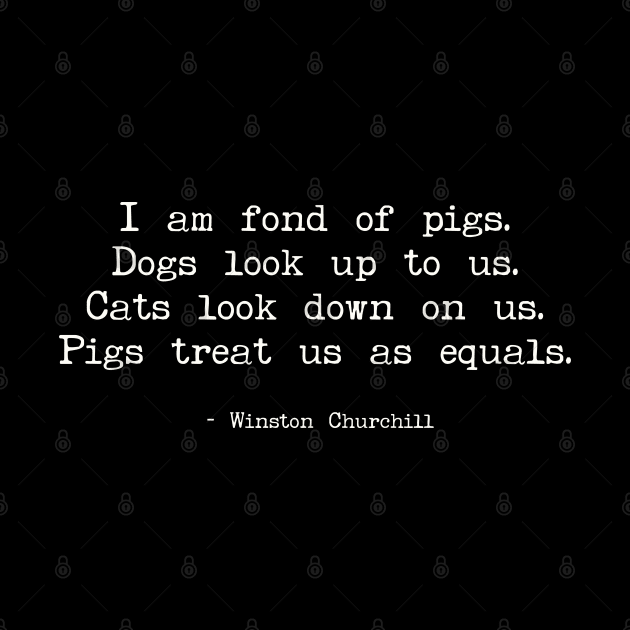 I Am Fond of Pigs by Art from the Blue Room