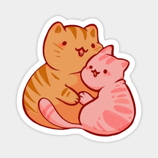 Sweet Heart Cats Magnet