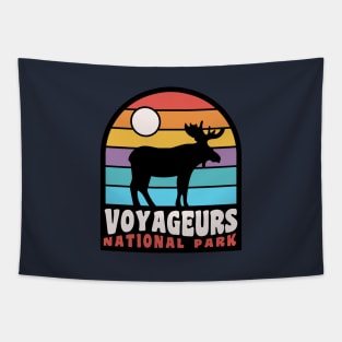 Voyageurs National Park Moose Minnesota Badge Tapestry