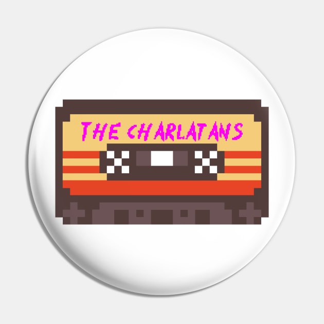 The Charlatans 8bit cassette Pin by terilittleberids