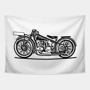 R63 Bike Sketch Art Tapestry