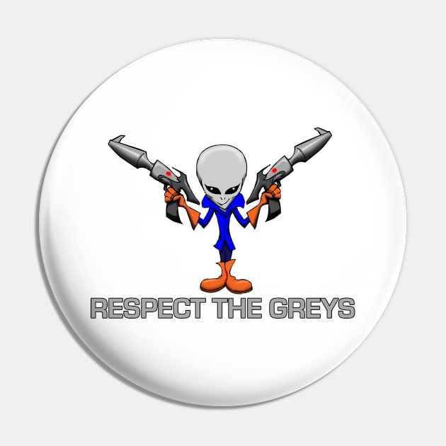 Respect the Greys Pin by Wickedcartoons